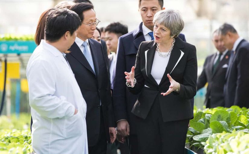 Theresa May visited Beijing Agrigarden R&D centre